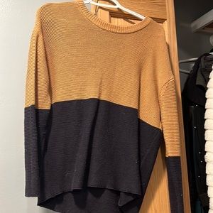 Yellow and blue sweater